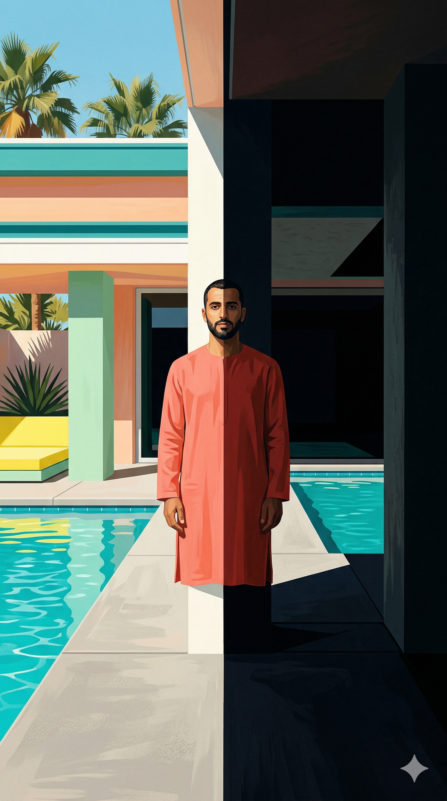 ئاگایی لە نێوان ڕوناکی وتاریکیدا